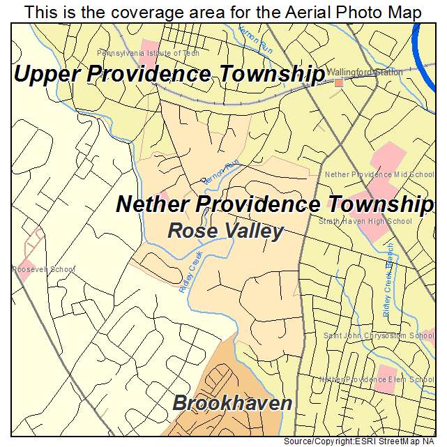 Rose Valley, PA location map 