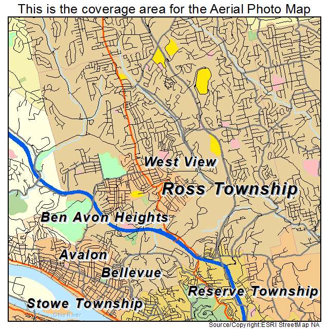 Ross Township, PA location map 