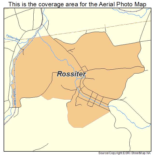Rossiter, PA location map 