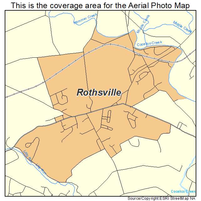 Rothsville, PA location map 