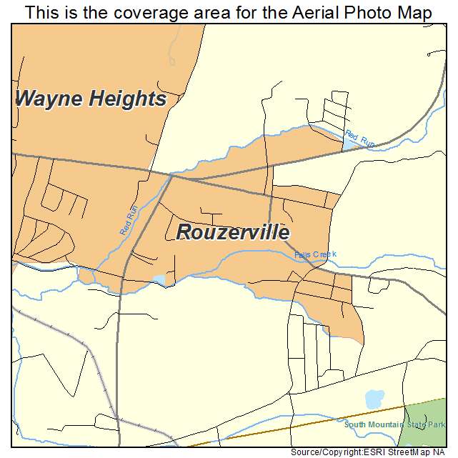 Rouzerville, PA location map 