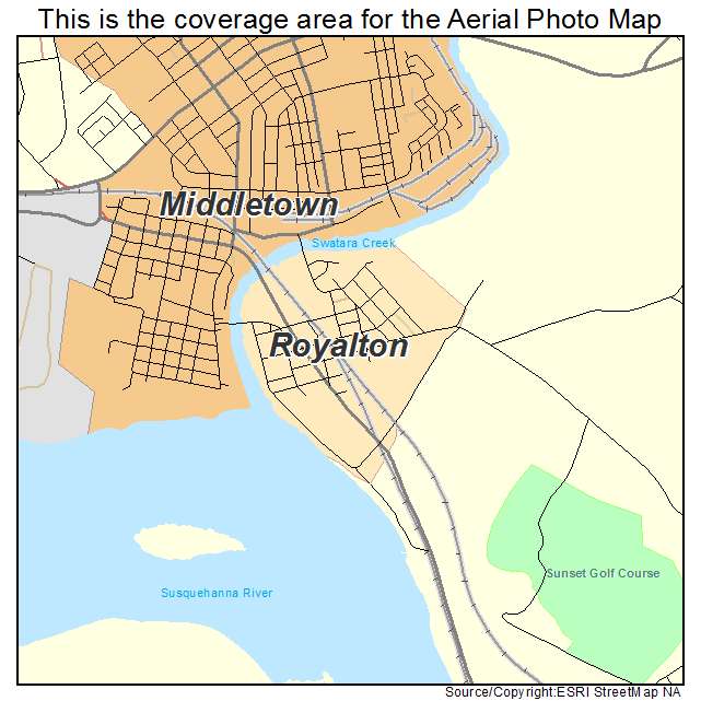 Royalton, PA location map 