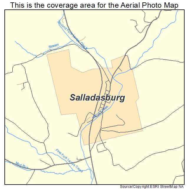 Salladasburg, PA location map 