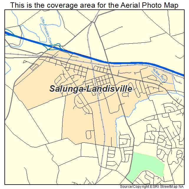 Salunga Landisville, PA location map 