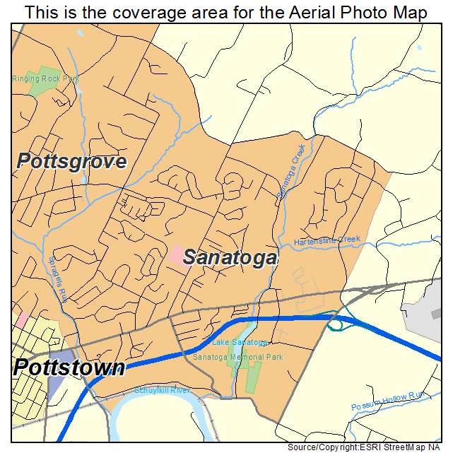 Sanatoga, PA location map 