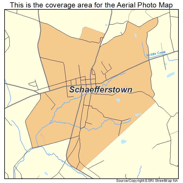 Schaefferstown, PA location map 
