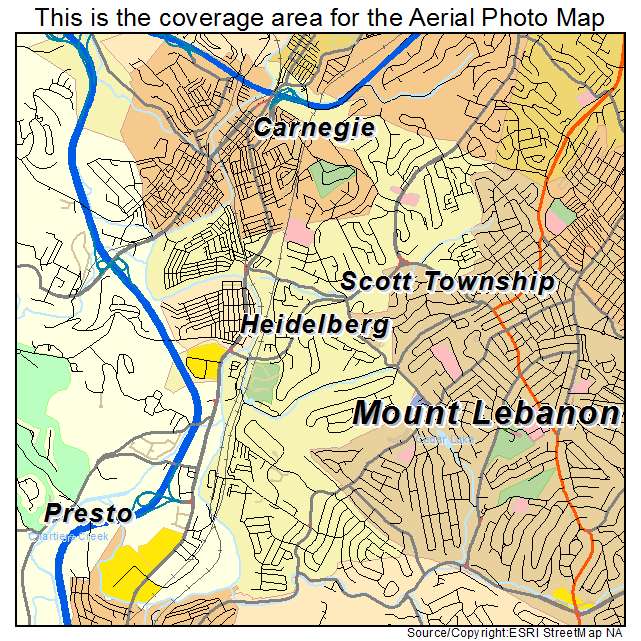 Scott Township, PA location map 