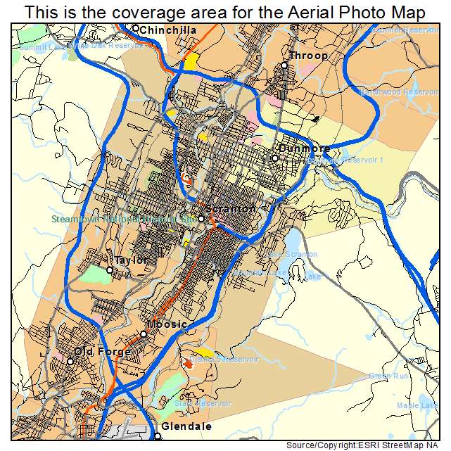 Scranton, PA location map 