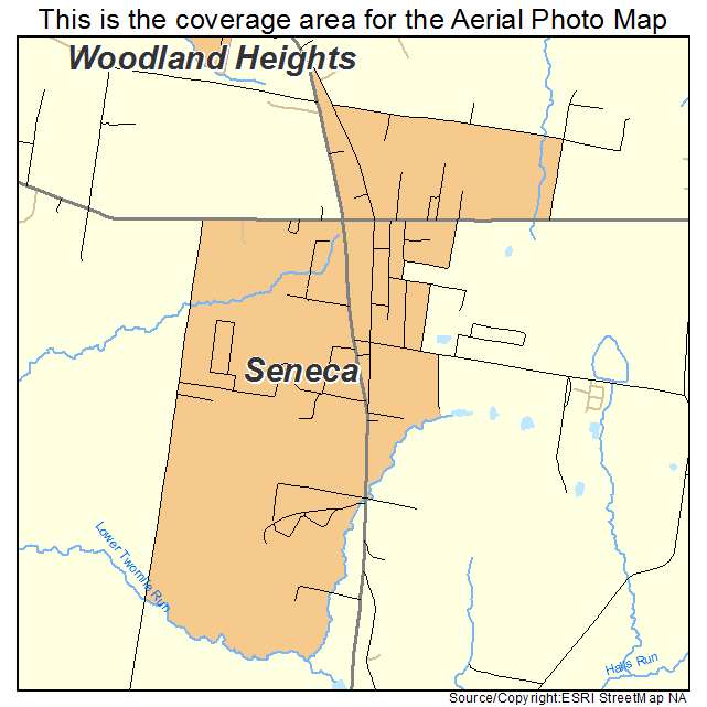 Seneca, PA location map 