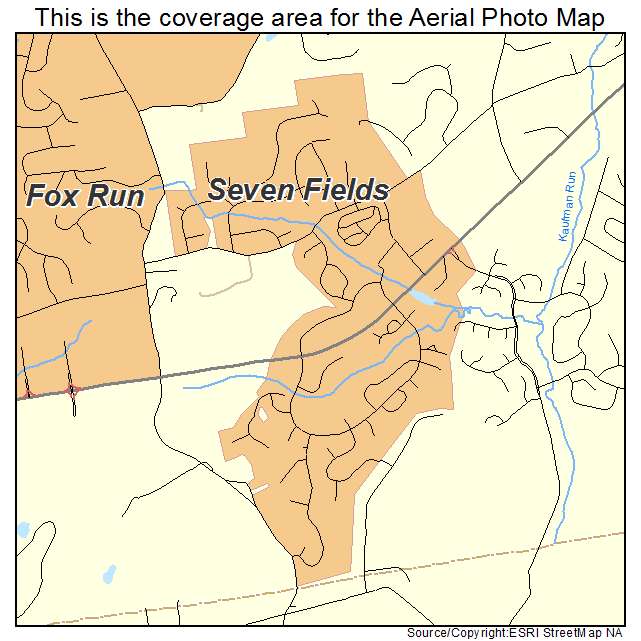 Seven Fields, PA location map 
