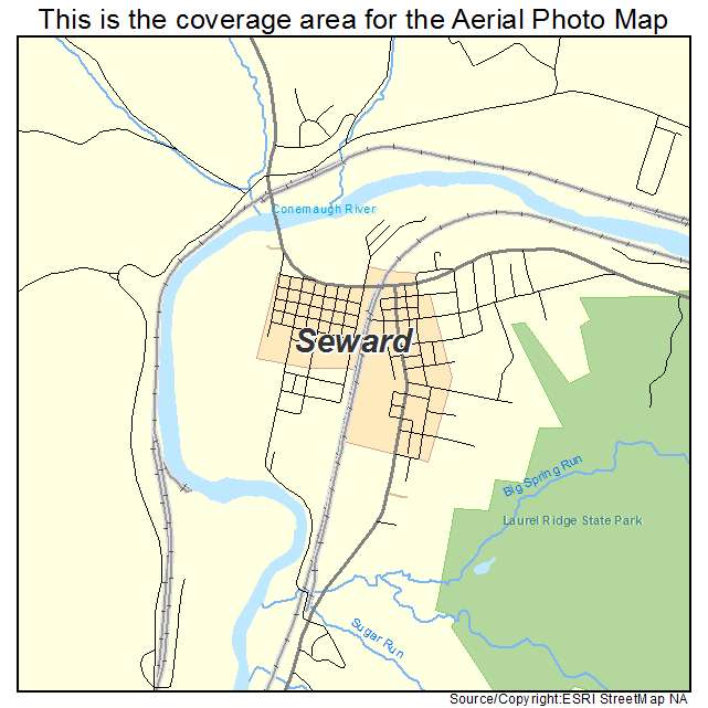 Seward, PA location map 