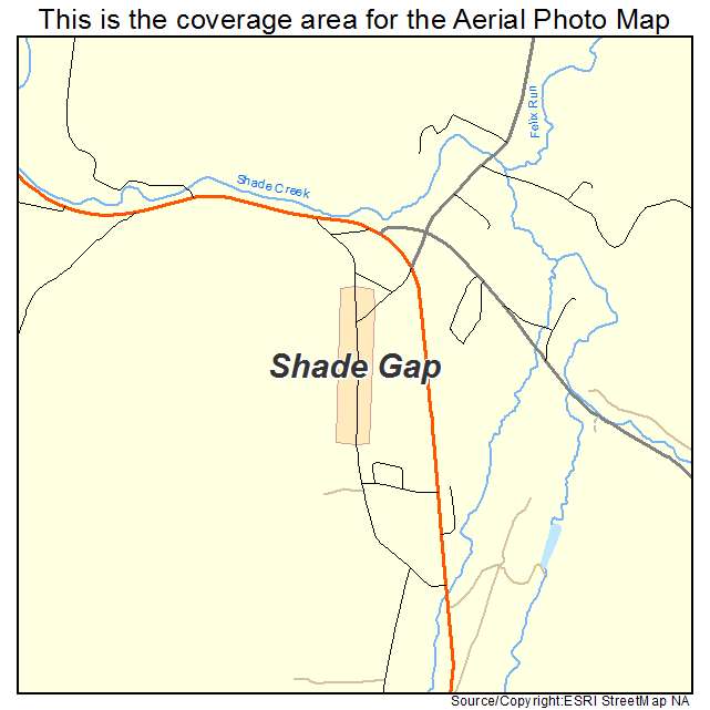 Shade Gap, PA location map 