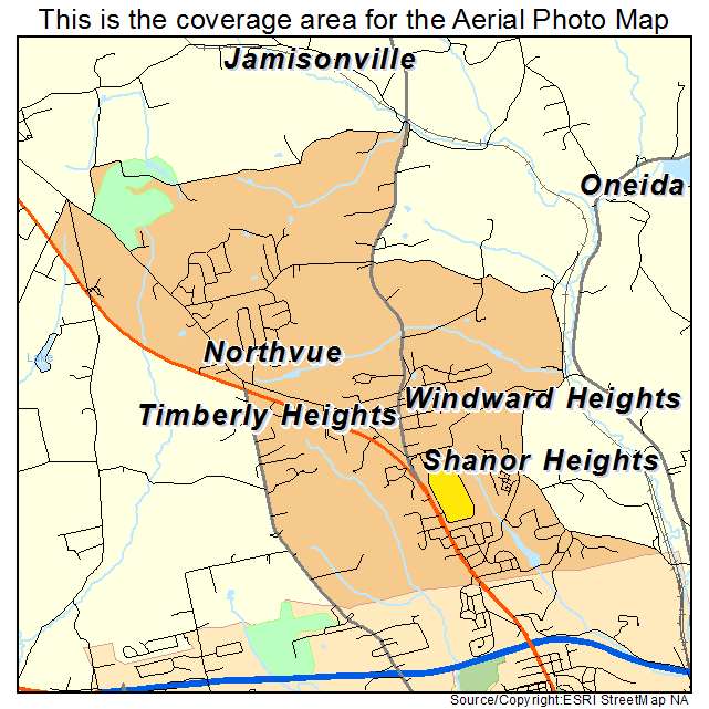 Shanor Northvue, PA location map 
