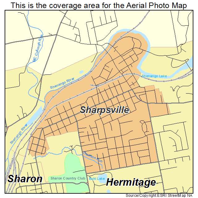 Sharpsville, PA location map 