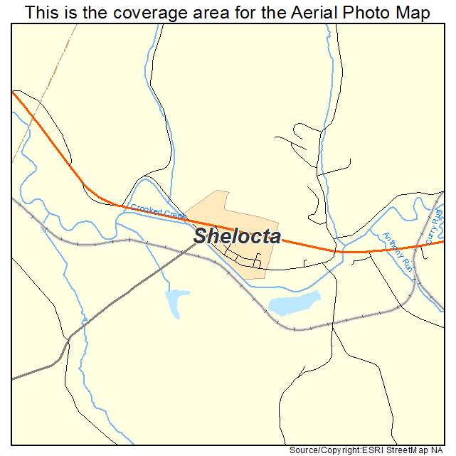 Shelocta, PA location map 
