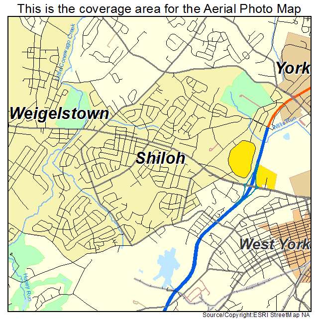 Shiloh, PA location map 