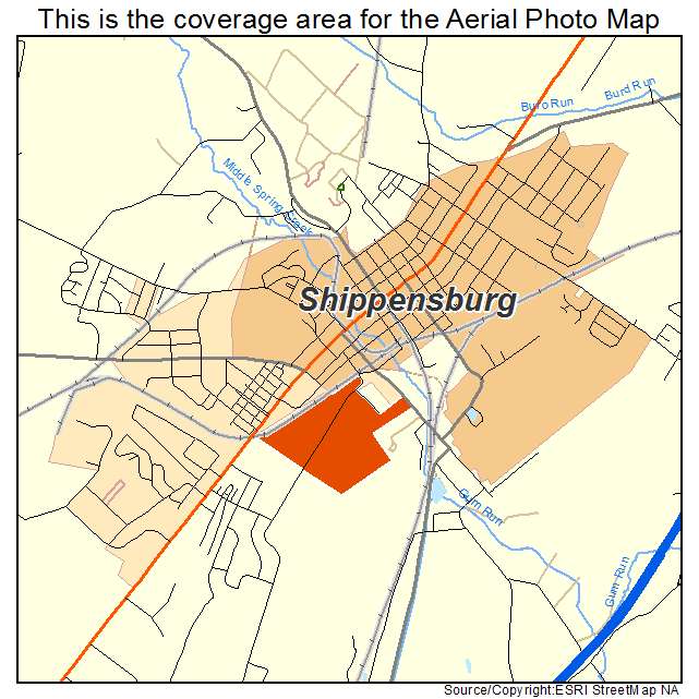 Shippensburg, PA location map 