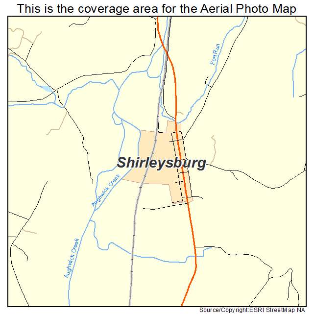 Shirleysburg, PA location map 