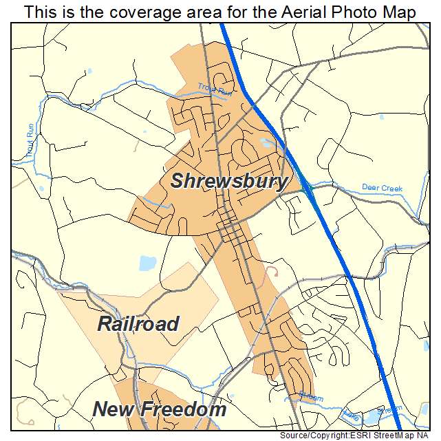 Shrewsbury, PA location map 