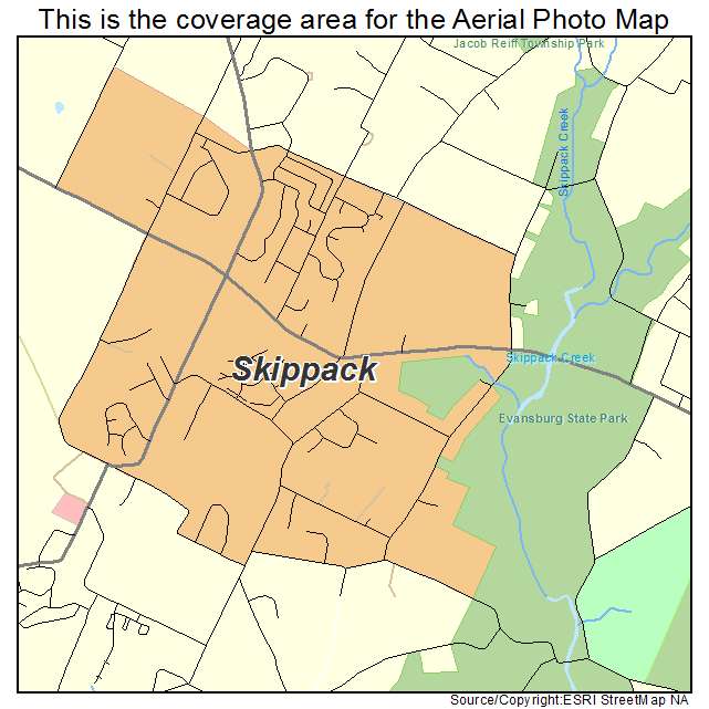 Skippack, PA location map 