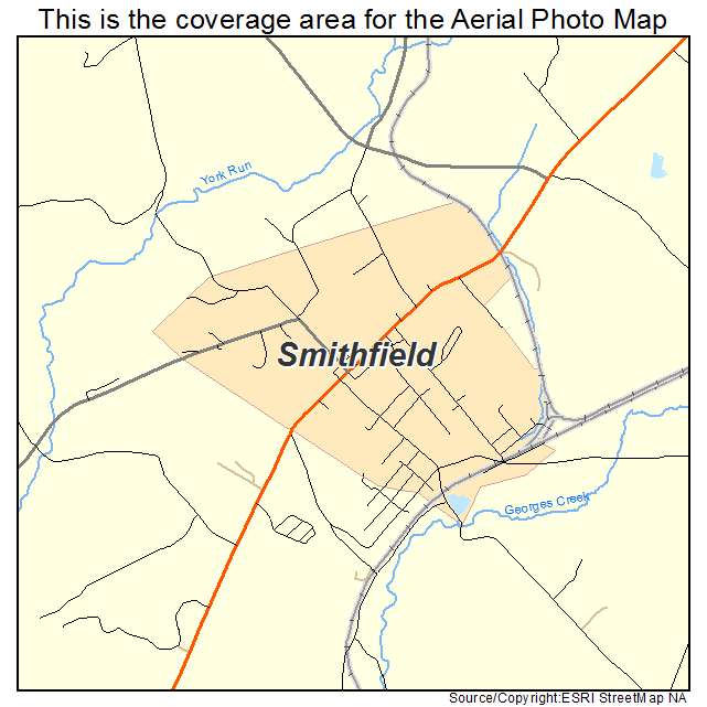 Smithfield, PA location map 