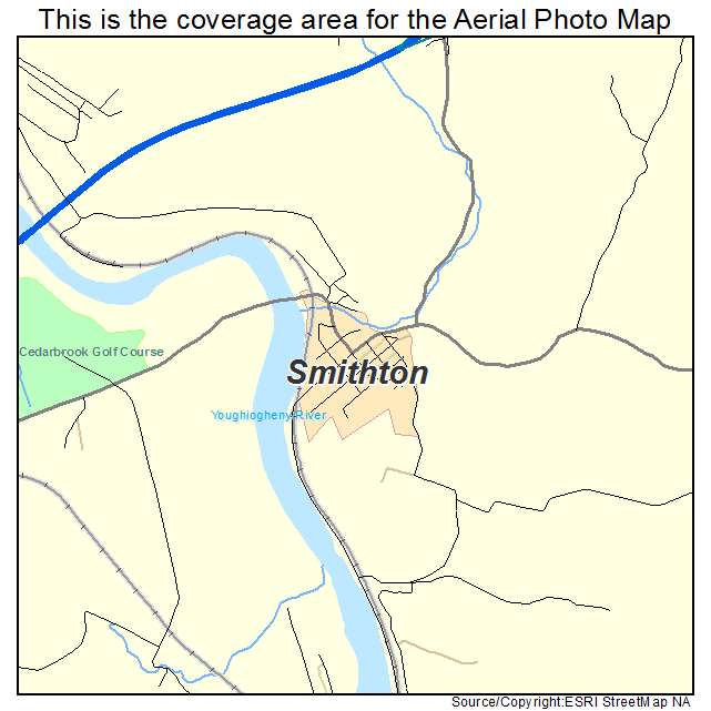 Smithton, PA location map 