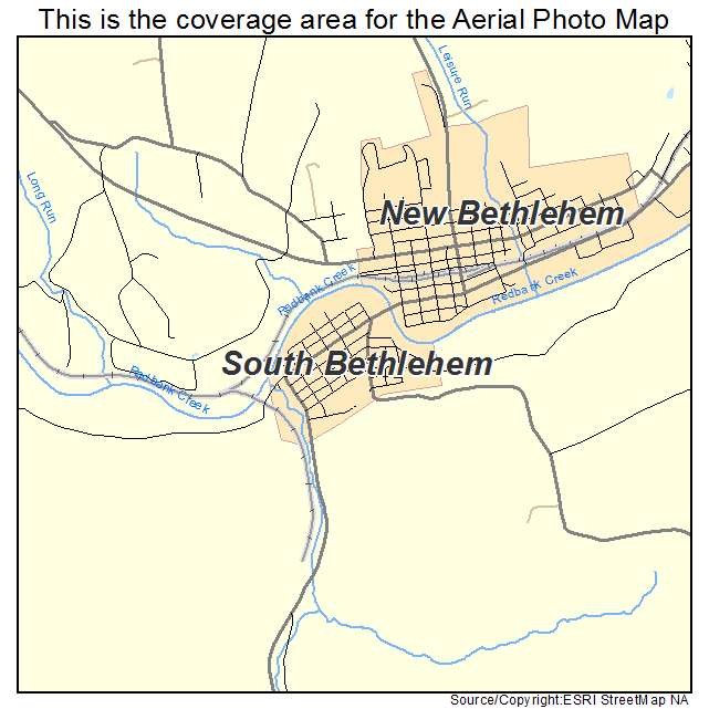 South Bethlehem, PA location map 
