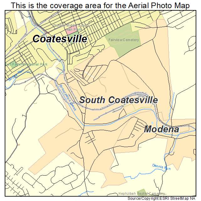 South Coatesville, PA location map 