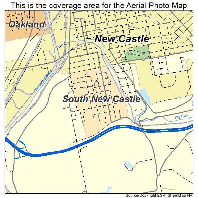 South New Castle, PA location map 