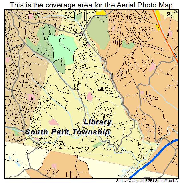 South Park Township, PA location map 