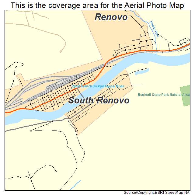 South Renovo, PA location map 
