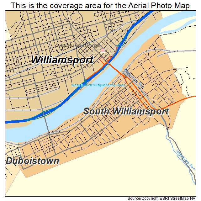 South Williamsport, PA location map 