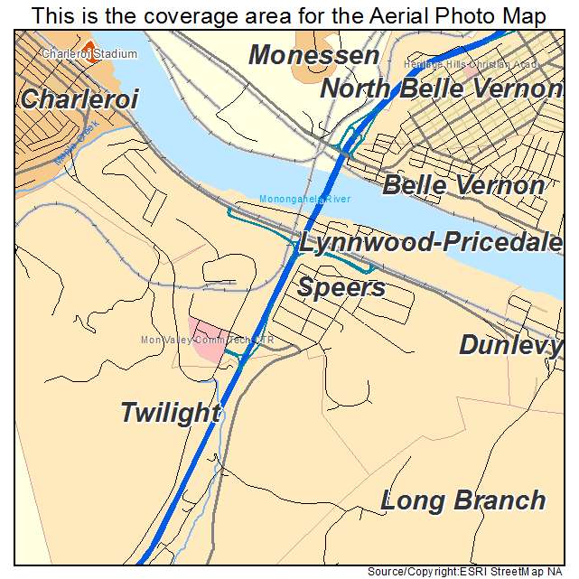 Speers, PA location map 