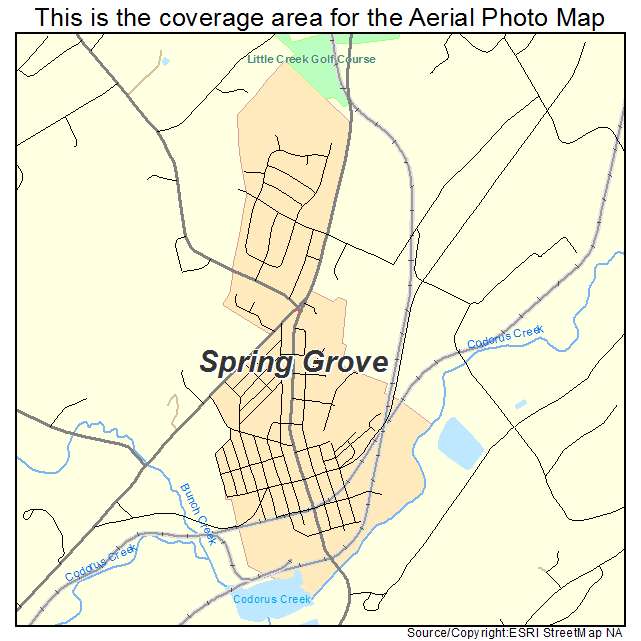 Spring Grove, PA location map 
