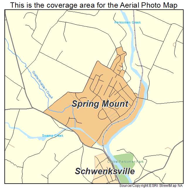 Spring Mount, PA location map 