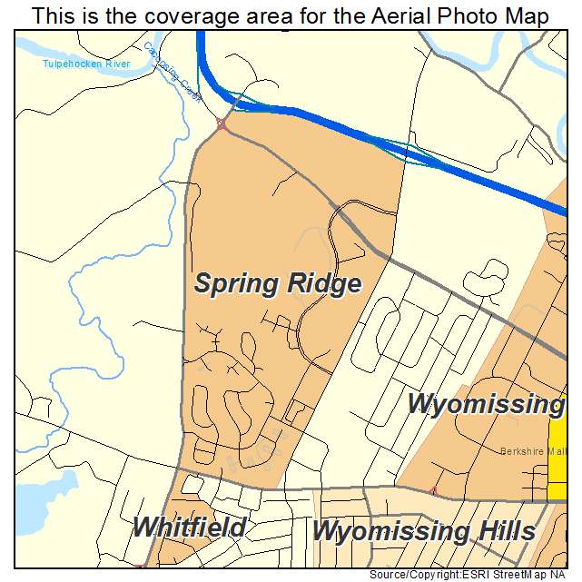 Spring Ridge, PA location map 