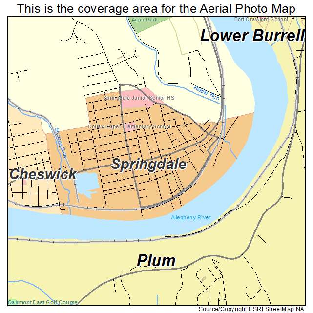 Springdale, PA location map 