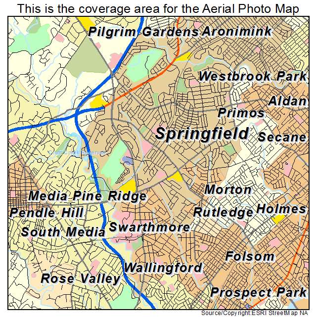 Springfield, PA location map 