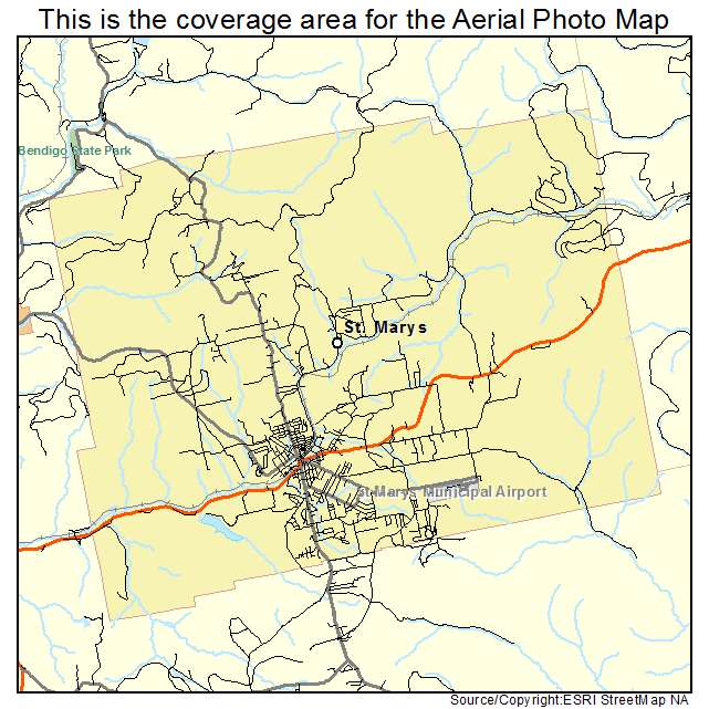 St Marys, PA location map 