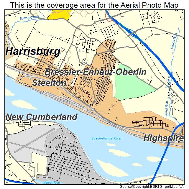 Steelton, PA location map 