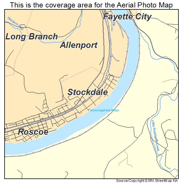 Stockdale, PA location map 