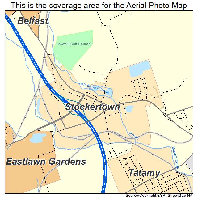 Stockertown, PA location map 