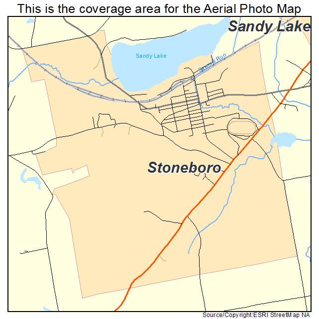 Stoneboro, PA location map 