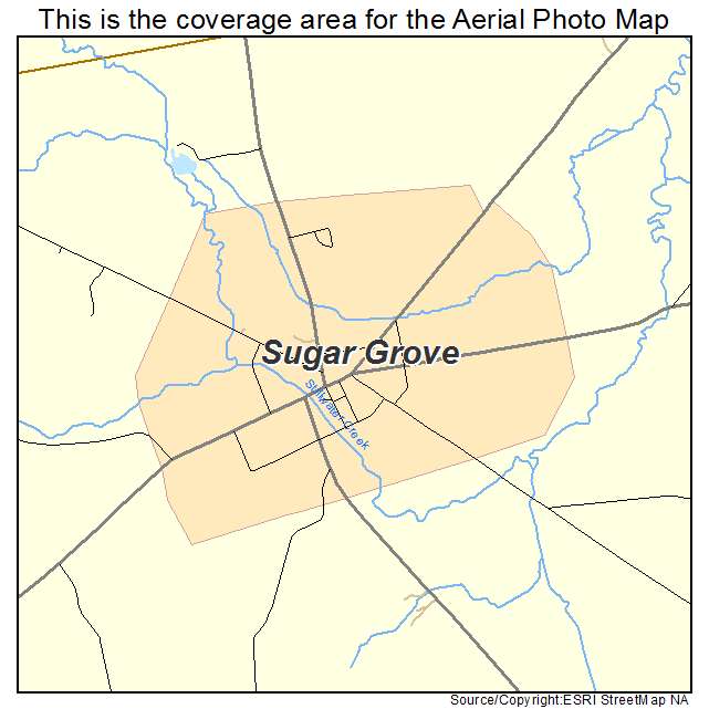 Sugar Grove, PA location map 