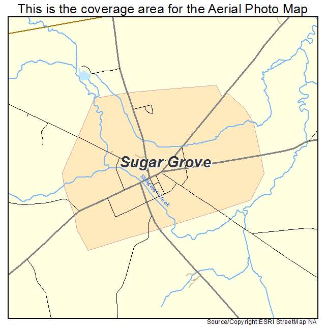 Aerial Photography Map Of Sugar Grove Pa Pennsylvania