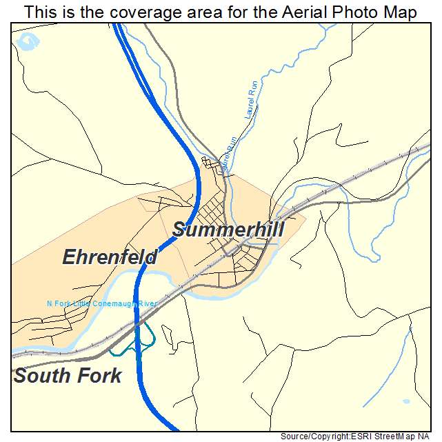 Summerhill, PA location map 