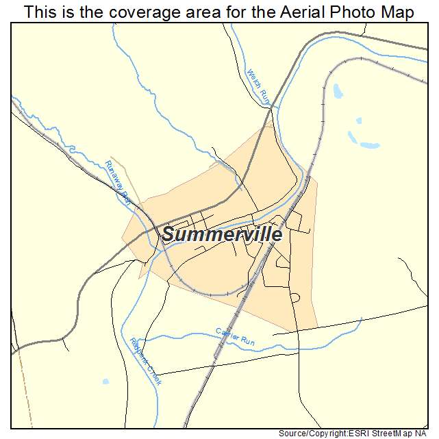 Summerville, PA location map 