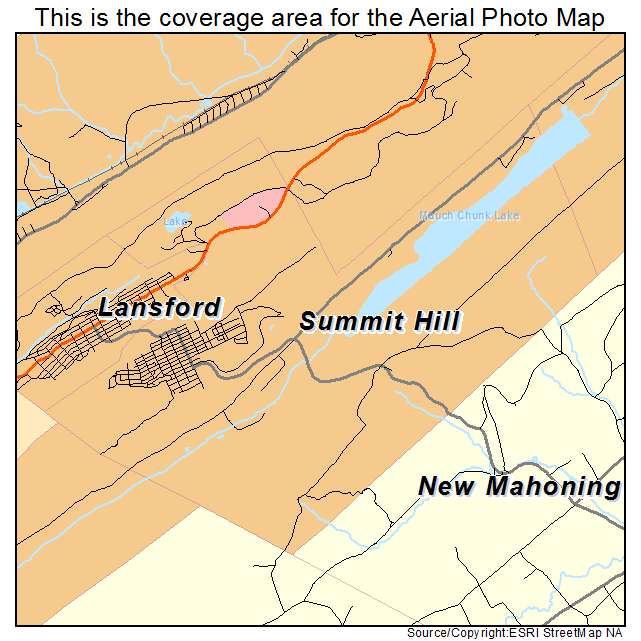 Summit Hill, PA location map 