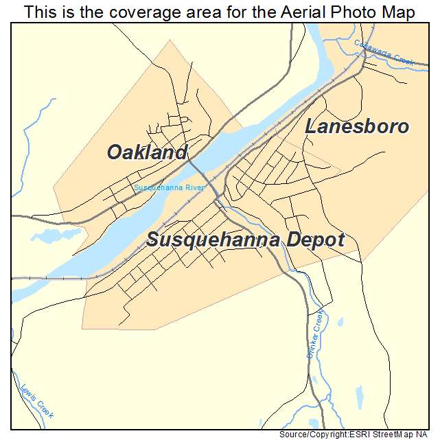 Susquehanna Depot, PA location map 