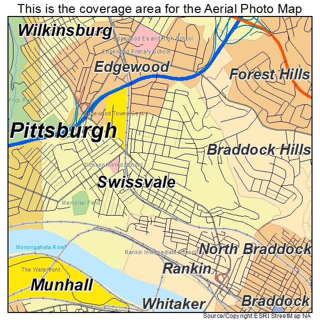 Swissvale, PA location map 